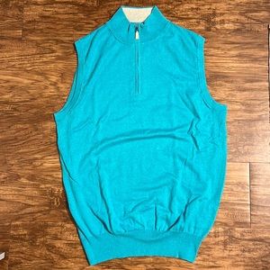 Peter Millar men’s teal vest, NWOT